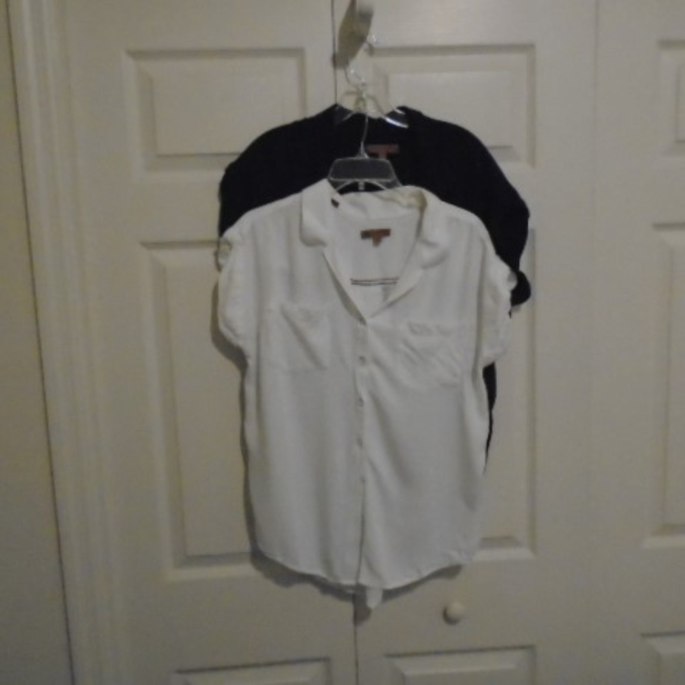 Jachs Girlfriend Blouses L Navy & White (Qt 2)